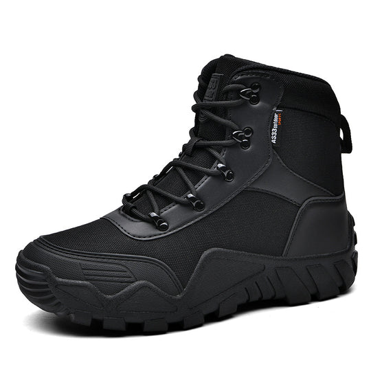 Herren taktische Stiefel mit verstärktem Knöchelschutz und rutschfester Sohle EB