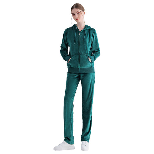 Damen Sportlicher Jogginganzug mit Kapuze EB