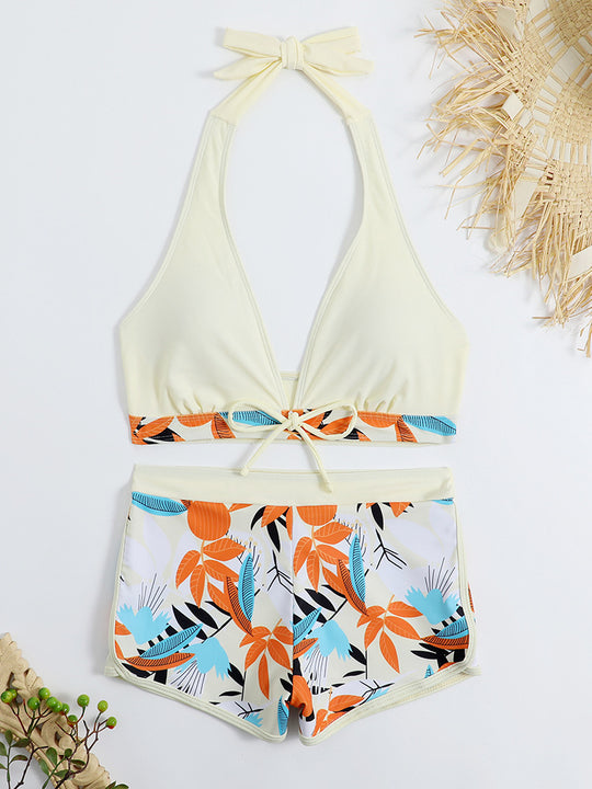 Damen Sportliches Bikini-Set mit verdecktem Bauch EB