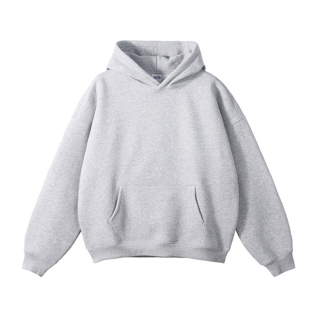 Unisex nan oversized Kapuzenpullover mit Kängurutasche und gerippten Bündchen EB