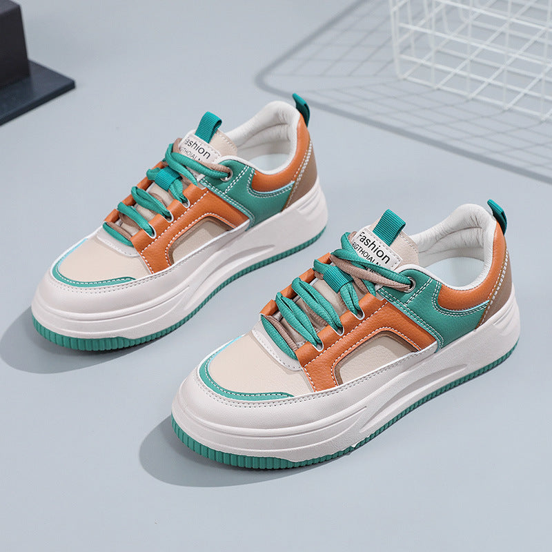 Damen modische Sneakers mit gepolstertem Innenfutter und robustem Sohlenprofil EB