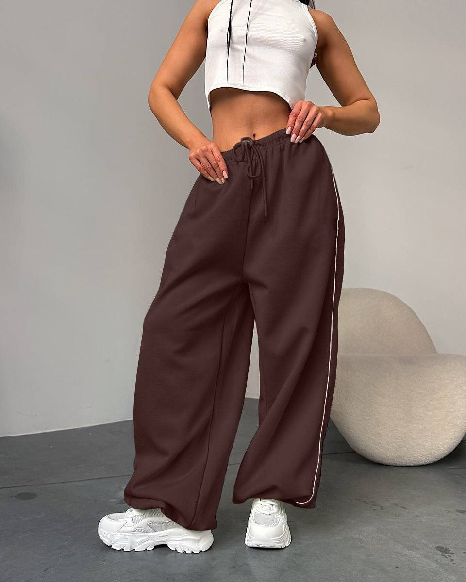 Damen Weite Sporthose mit elastischem Bund EB