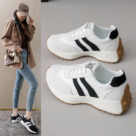 Damen Sportliche Sneakers mit atmungsaktivem Obermaterial und rutschfester Sohle EB