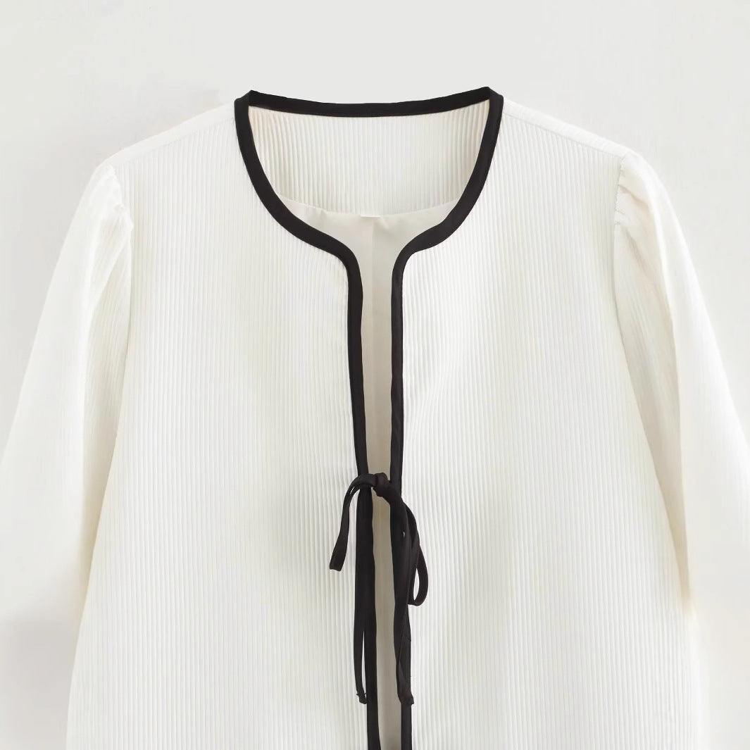 Damen lässige Arbeitsjacke mit praktischer Knopfdetail und modischen Taschen EB