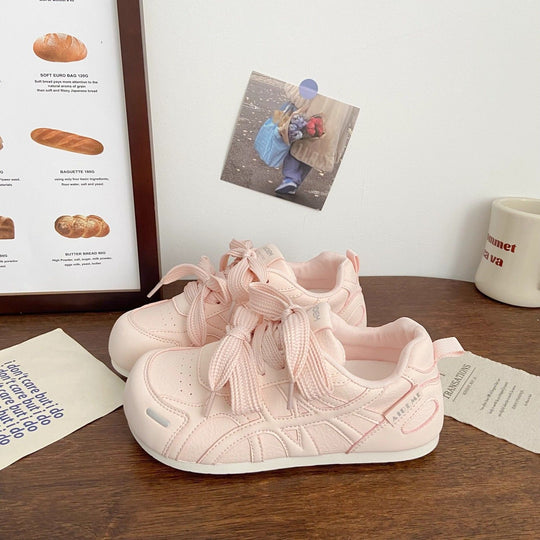 Damen Komfortable Sneakers mit verspieltem Schnürdesign EB