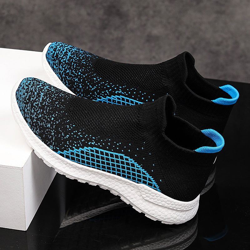 Damen Freizeit-Laufschuhe mit atmungsaktivem Strickdesign und rutschfester Sohle EB
