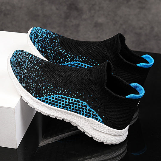 Damen Freizeit-Laufschuhe mit atmungsaktivem Strickdesign und rutschfester Sohle EB