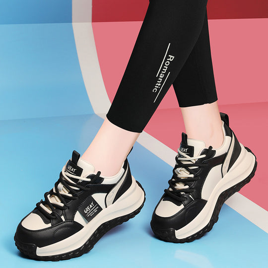 Damen Sportliche Chunky Sneakers mit dämpfender Sohle und rutschfestem Profil EB