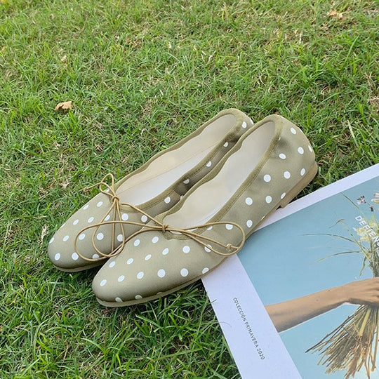 Damen Ballerinas mit femininem Schleifenakzent und weicher Innensohle EB