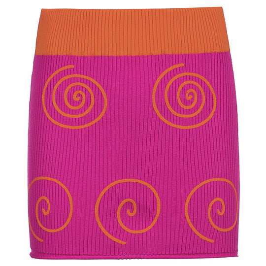 Damen Miniröcke mit einzigartigem Spiral-Design EB