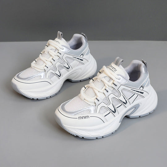 Damen modische Sportschuhe mit atmungsaktivem Obermaterial und stoßdämpfender Sohle EB