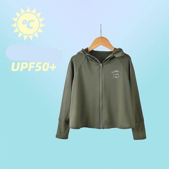 Damen leichte UV-Schutzjacke mit Kapuze EB