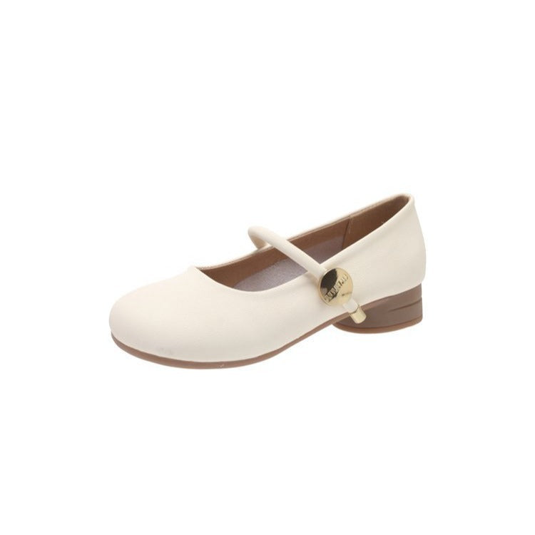 Damen Mary Jane Ballerinas mit dekorativem Riemen und bequemer Sohle EB