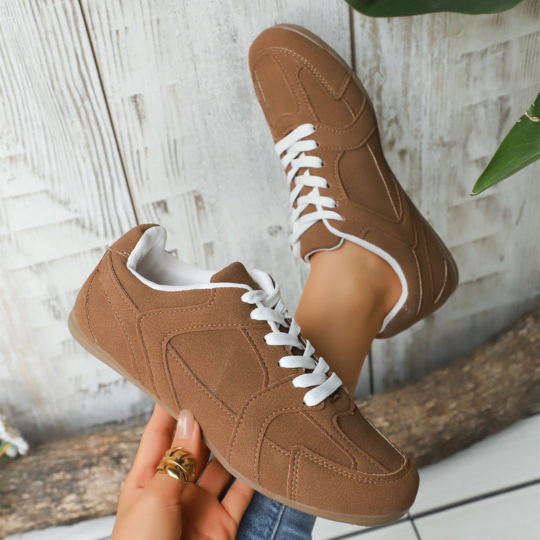 Damen Sportliche Sneakers mit atmungsaktiver Oberflächenstruktur EB