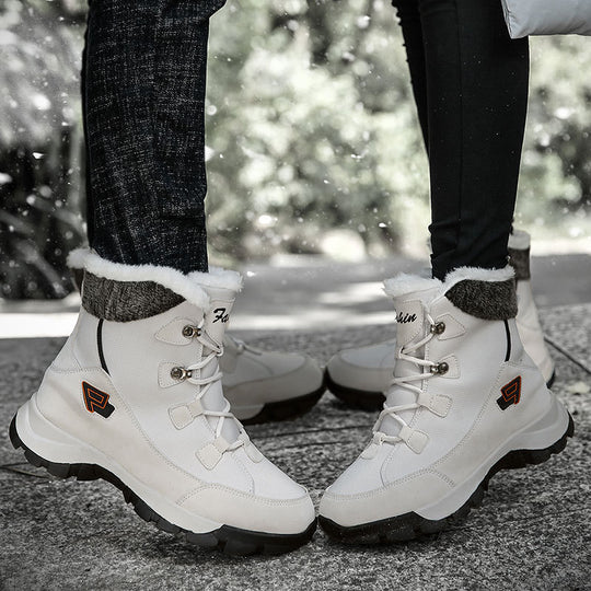 Damen Isolierte Winterstiefel mit rutschfester Sohle und weichem Innenfutter EB