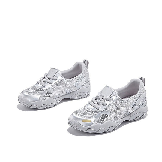 Damen Sportliche Lauf-Sneaker mit atmungsaktivem Netzdesign und stoßdämpfender Sohle EB