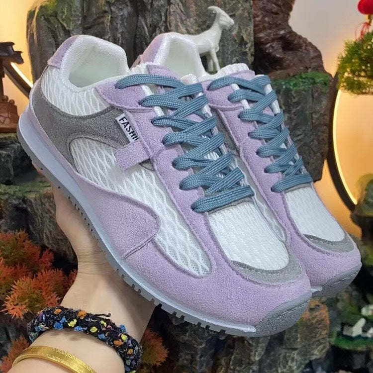Damen Atmungsaktive Sneaker mit flexiblem Obermaterial und rutschfester Sohle EB