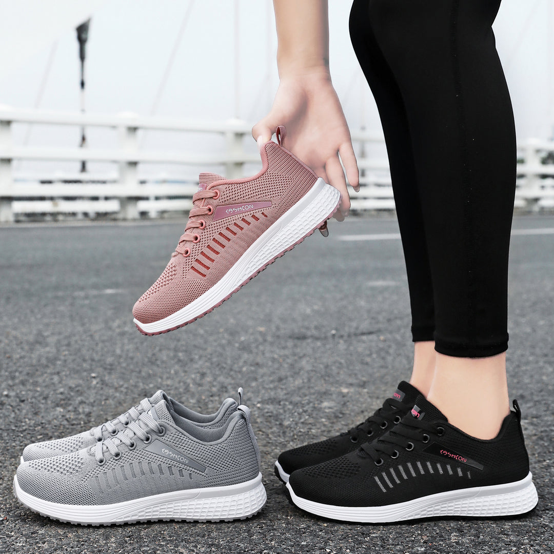 Damen Sportliche Mesh-Sneaker mit atmungsaktivem Obermaterial EB