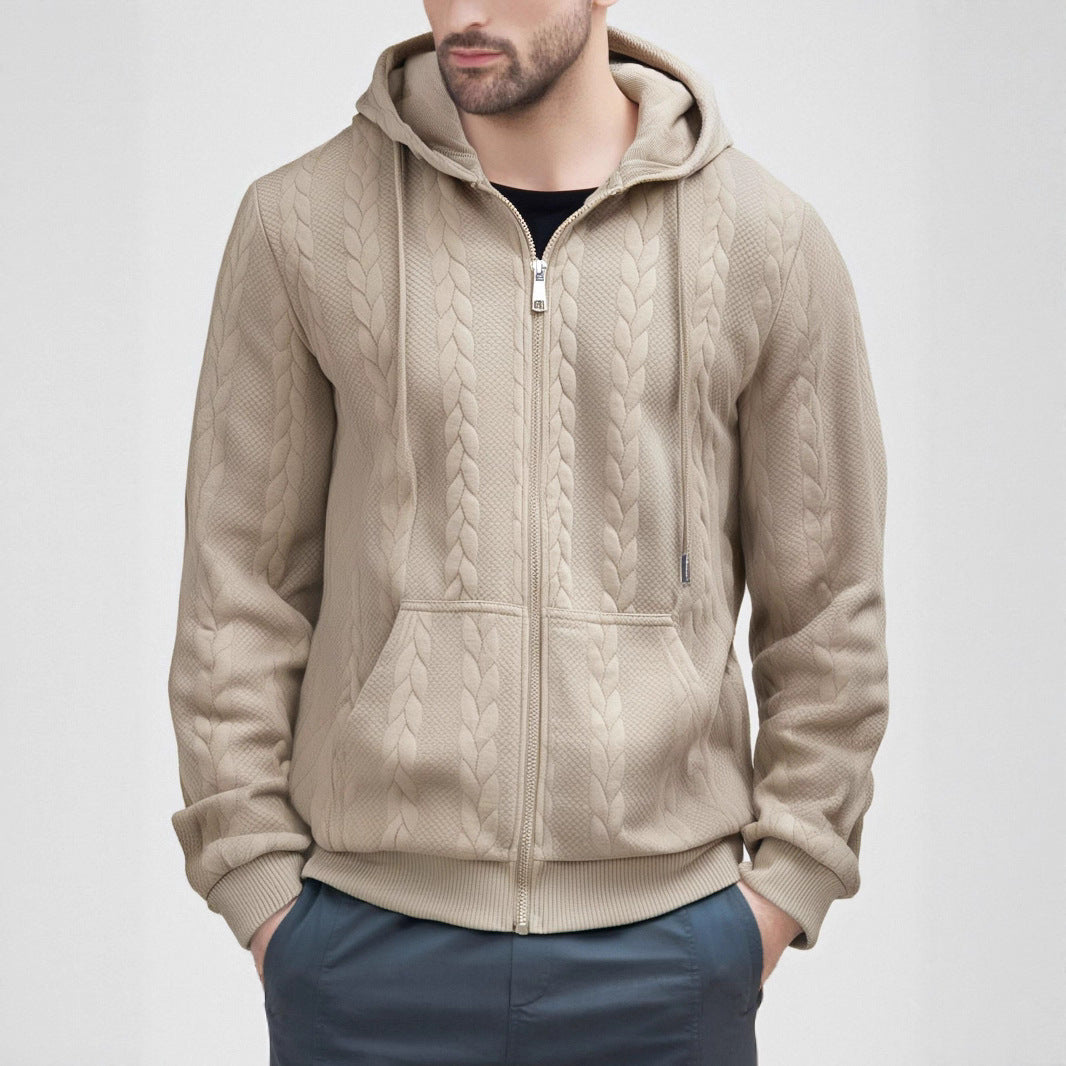 Herren Strickjacke mit Kapuze EB