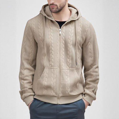 Herren Strickjacke mit Kapuze EB