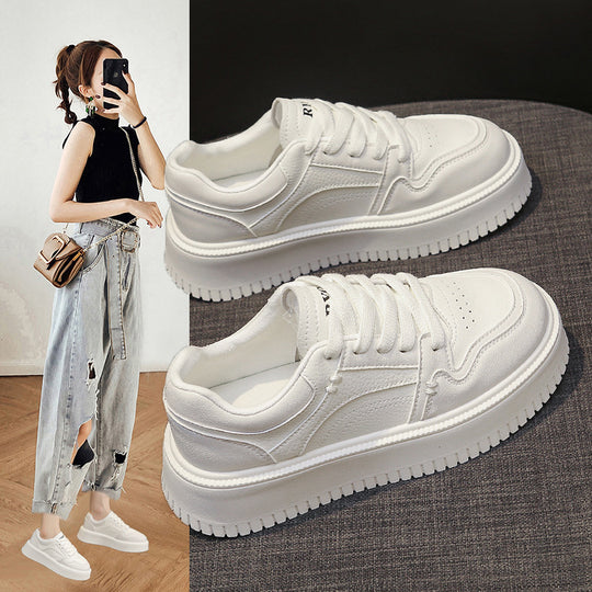 Damen sportliche Sneakers mit dicker, stoßdämpfender Sohle EB