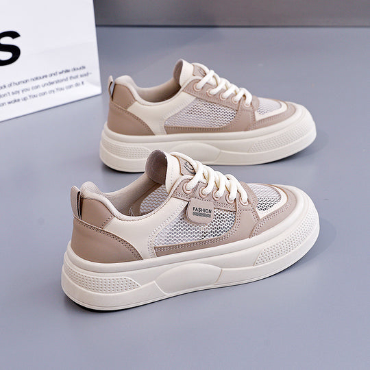 Damen modische Sport Sneakers mit atmungsaktivem Mesh-Obermaterial und flexibler Sohle EB