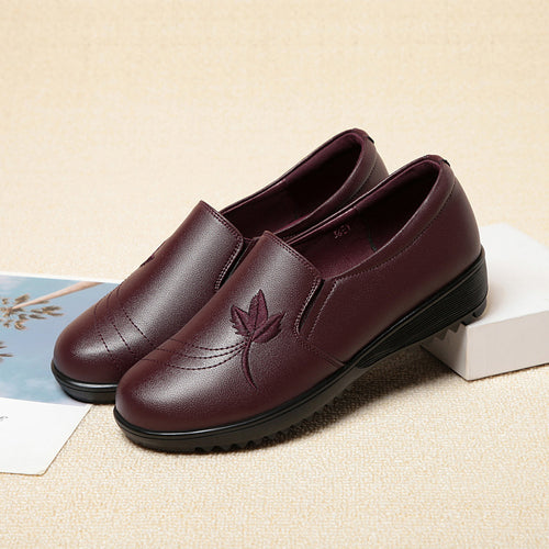 Damen Elegante Slip-On Schuhe mit floralem Design und rutschfester Sohle EB