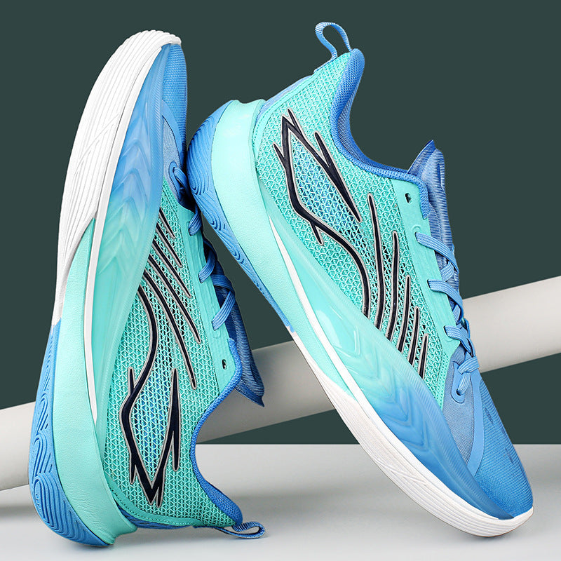 Unisex Performance-Laufschuhe mit gestricktem Komfort-Obermaterial, Wellen-Zwischensohle und anatomischer Innensohle EB