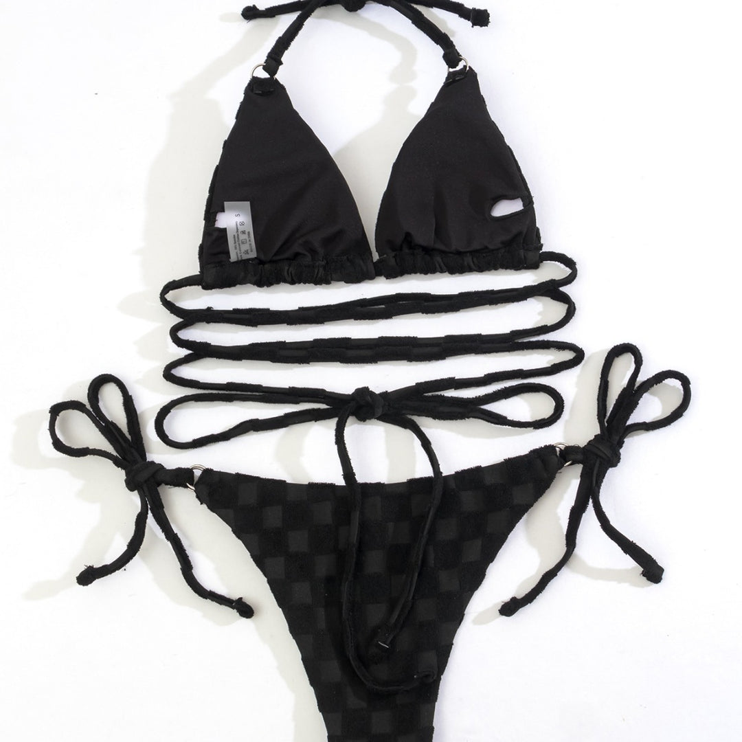 Damen Triangel-Bikini mit raffinierten Bindungselementen EB