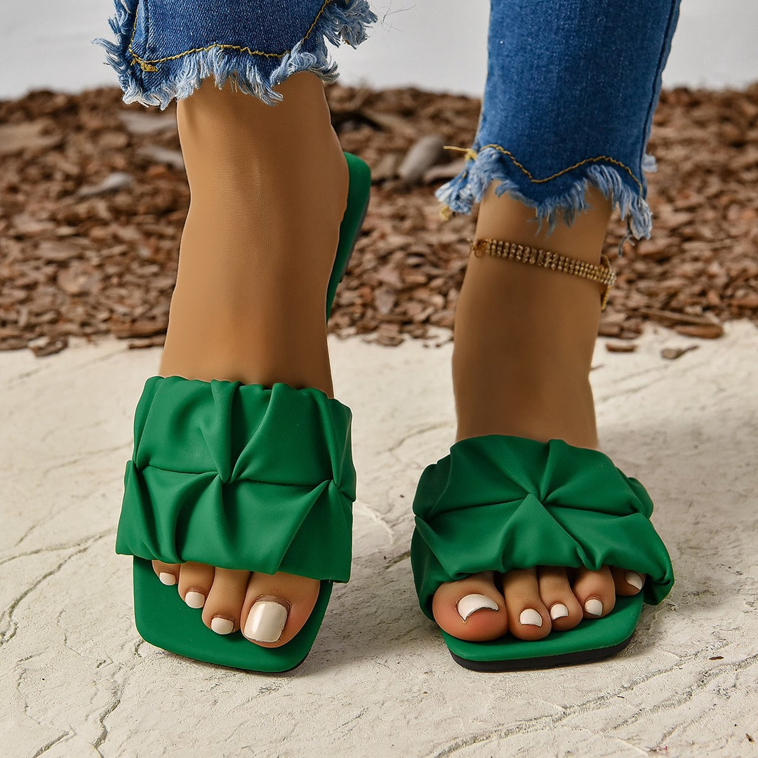 Damen Komfortable Falt-Sandalen mit stylischem Riemen EB