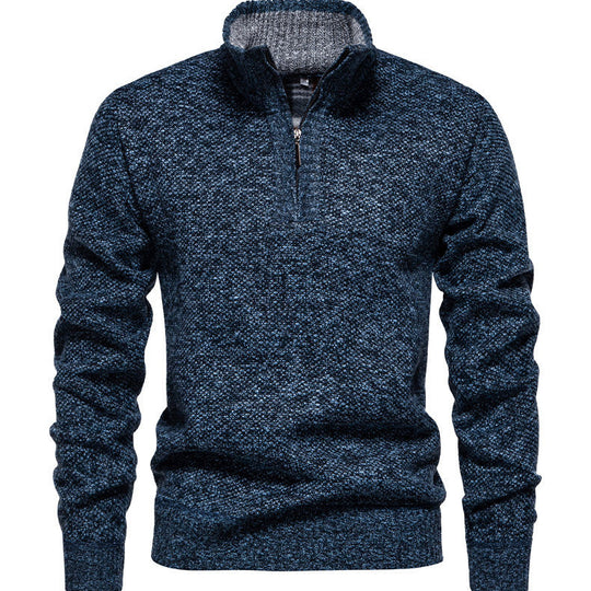 Herren Zip-Pullover mit strukturiertem Design EB