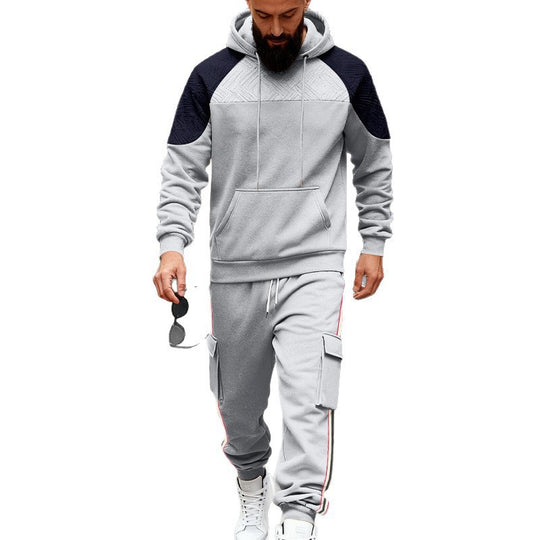 Herren nan zweiteiliges Utility-Freizeitset mit Kapuzenpullover und Cargo-Jogginghose EB