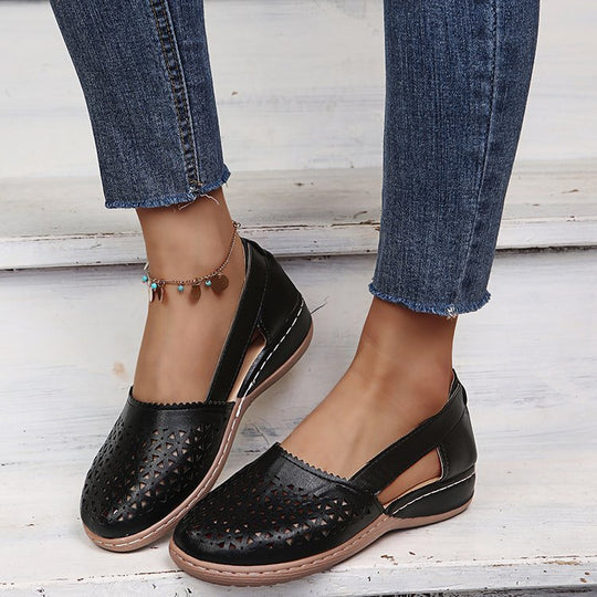 Damen Luftige Clogs mit besonders atmungsaktivem Lochdesign und komfortabler Laufsohle EB