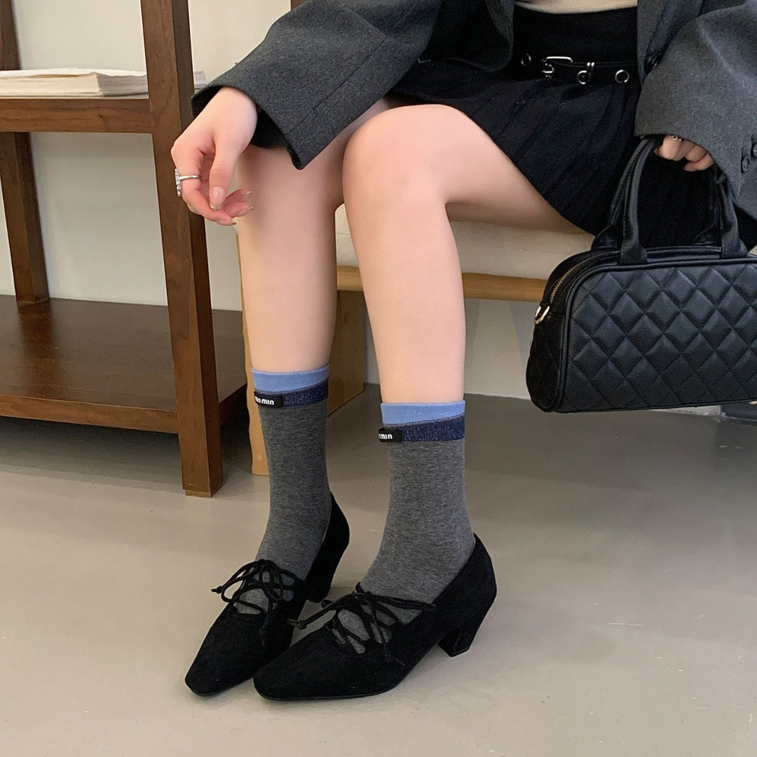 Damen Elegante Ballerinas mit Schnür-Design EB