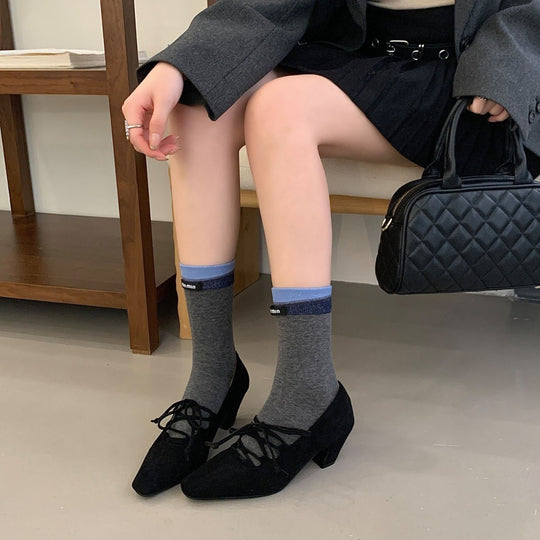 Damen Elegante Ballerinas mit Schnür-Design EB