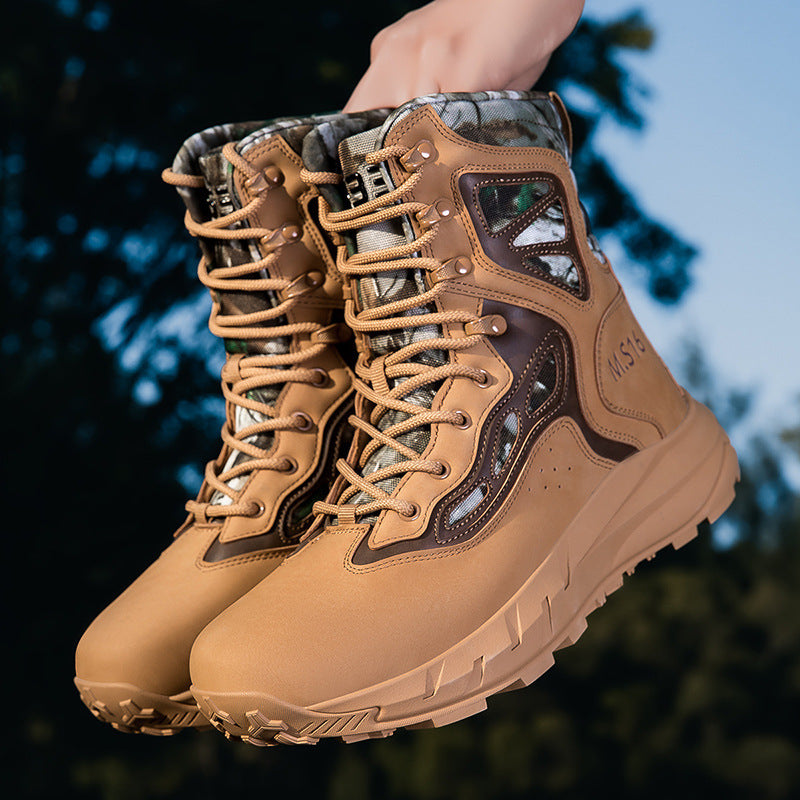 Damen Hochwertige Outdoor-Stiefel mit wasserdichtem Material und rutschfester Sohle EB