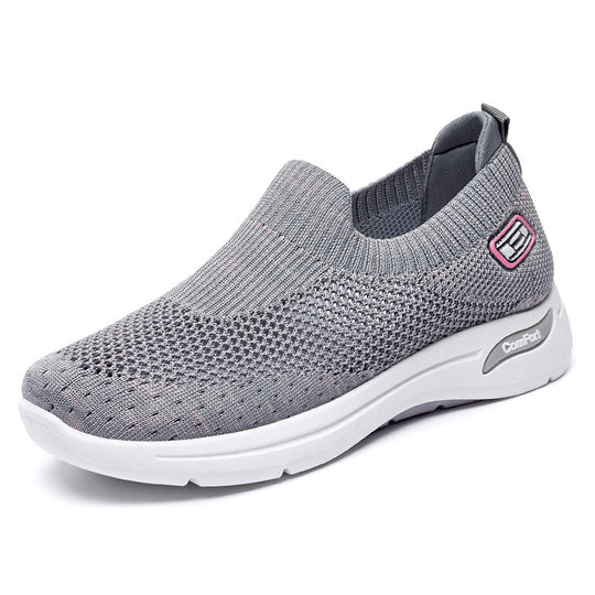 Damen Atmungsaktive Slip-On Sneakers mit weichem Stretch-Obermaterial EB