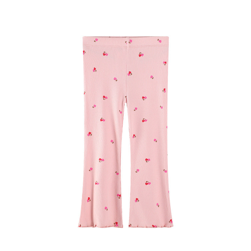 Mädchen Schlagleggings mit floralen Akzenten EB