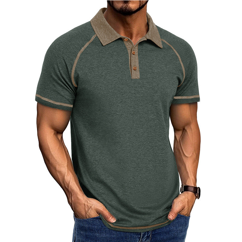 EB | Kurzärmeliges Herren-T-Shirt mit Revers