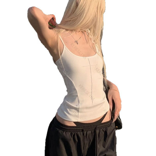 Damen schulterfreies Oberteil mit verstellbaren Trägern und figurbetontem Schnitt EB