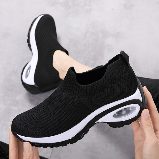 Damen Komfortable und luftdurchlässige Slip-On Sneakers EB