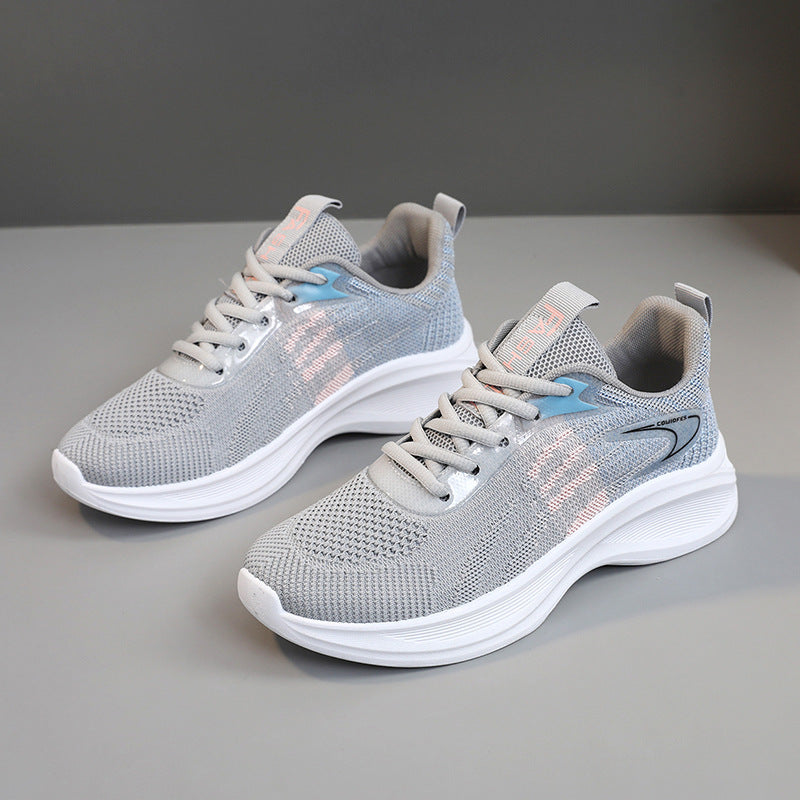 Damen Alltags sneakers mit atmungsaktiver Mesh-Oberfläche und dämpfender Sohle EB