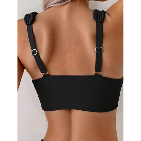 Damen Sportliches Bikini-Set mit breiten Trägern EB