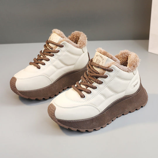 Damen hochgeschnittene Sneakers mit warmem Innenfutter und komfortablem Laufprofil EB