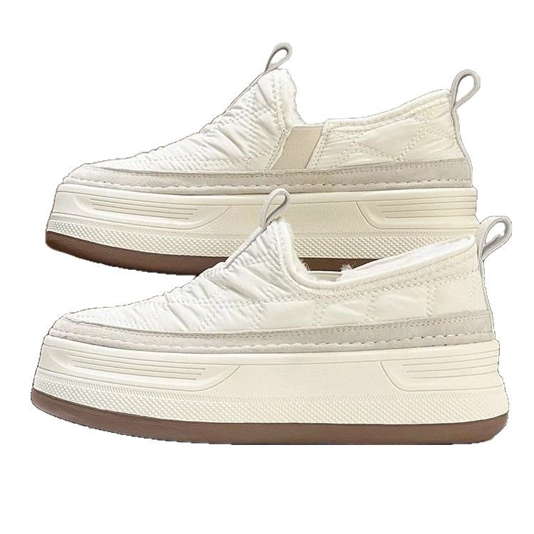 Damen Bequeme Slip-On Sneakers mit isolierendem Innenfutter und rutschfester Sohle EB
