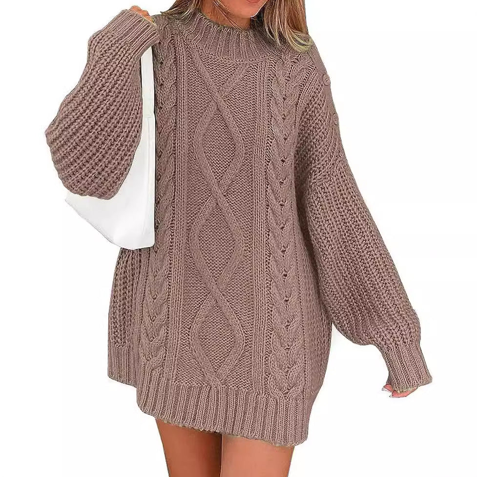 Damen Strickpullover mit oversized Schnitt EB