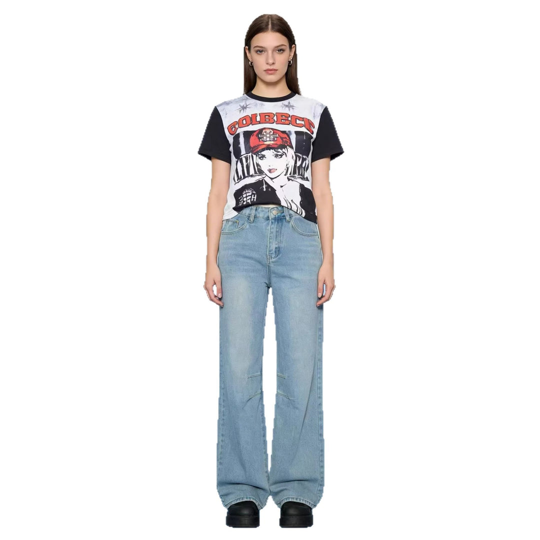 Damen nan schlichtes langarm-Feinstrickshirt mit Rundhalsausschnitt, leicht taillierter Silhouette und elastischem Tragekomfort EB