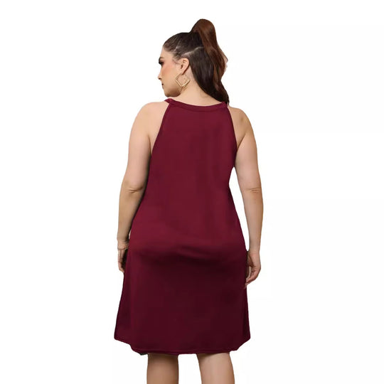 Damen Freizeitkleid mit modischem Ausschnitt EB