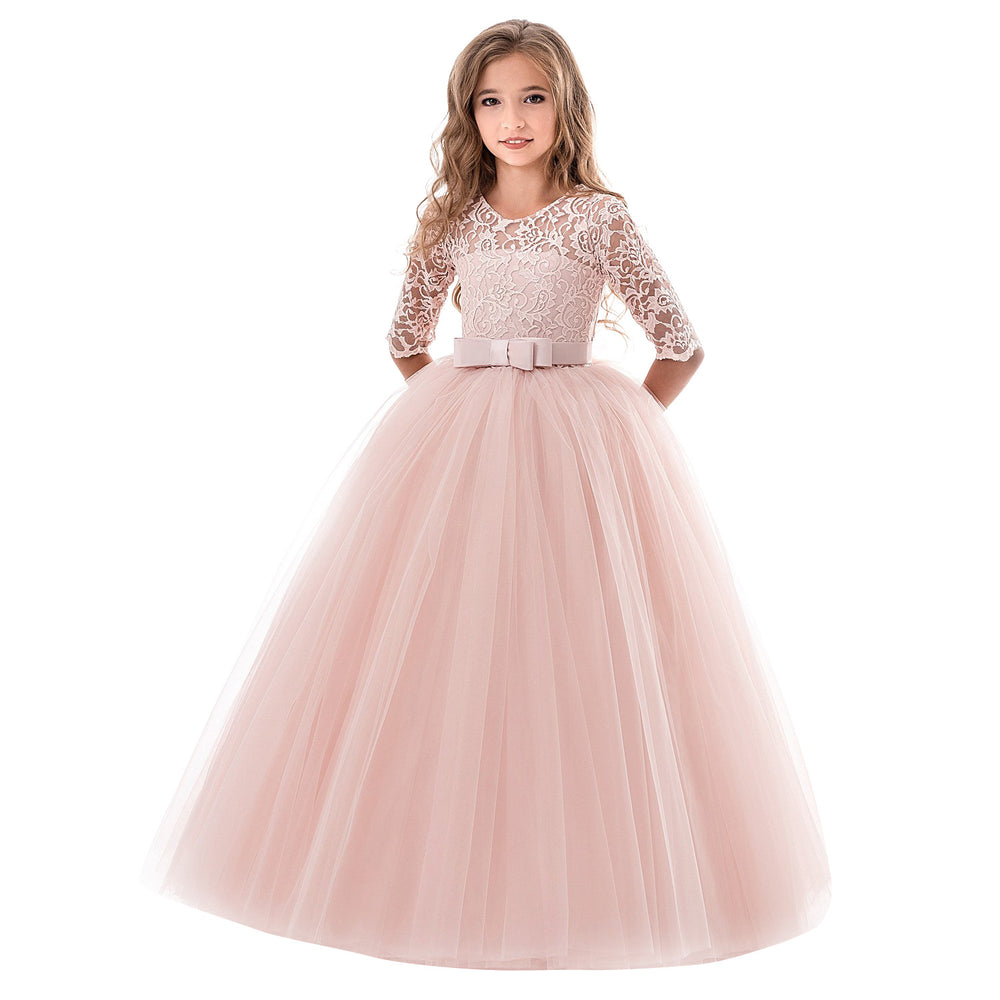 Damen Prinzessinnenkleid mit Spitzenoberteil und Tüllrock EB