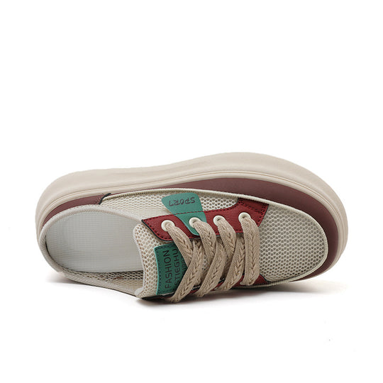 Damen modische Slip-ons mit atmungsaktiver Mesh-Oberfläche und dämpfendem Fußbett EB